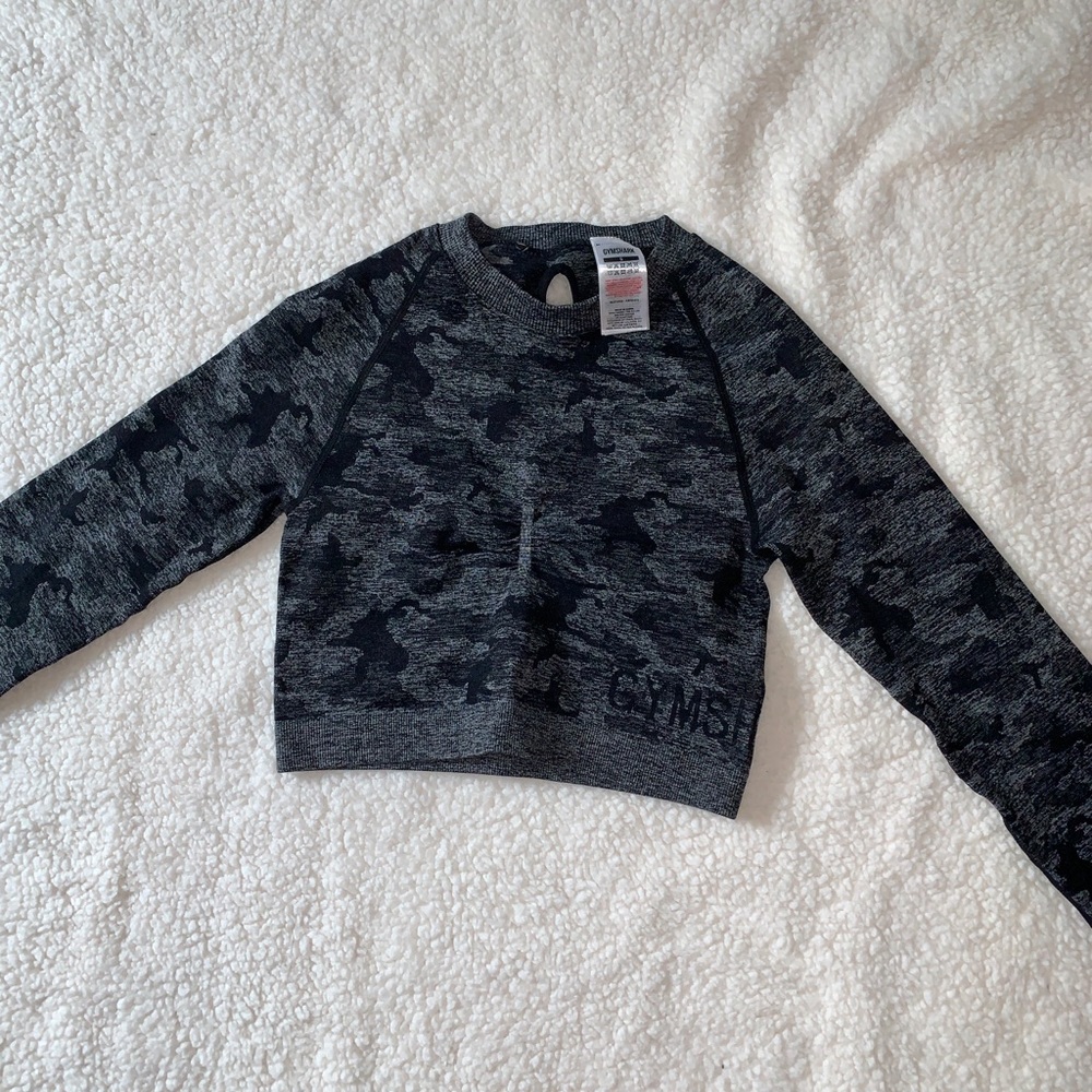 Gymshark Camo Seamless Crop Top